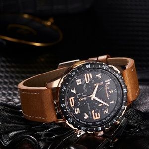 Men Triple Dial Quartz Watch